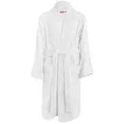 A2Z 4 Kids Kids Girls Boys Hooded Towel Bathrobe 100% Cotton Terry Towel Beach Bathing Robe 126 White 7-8 Years