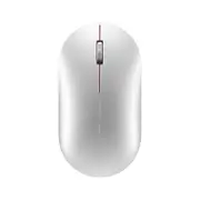 Xiaomi Fashion Mouse Portable Wireless Game Mouse 1000dpi 2.4GHz Bluetooth link Optical Mouse Mini Portable Metal Mouse - Silver