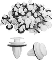 RACOONA 50PCS Door Trim Panel Retainers Clips,Auto Bumper Fastener Rivet Clip,Car Fender Dashboard Door Clip Panel Retainer Set,Car Accessories Nylon Push Rivets Splash Shield Clips,Fits Most Vehicles