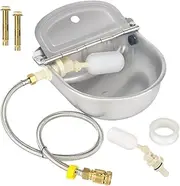 Automatic Animal Drinking Water Bowl with Float Valve (stainless steel kit)