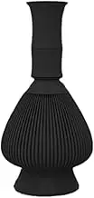Matcha Whisk Set, Traditional Japanese Chasen Stirrer, Handcrafted Bamboo Whisk with Holder, Authentic Tea Ceremony Tool for Smooth Matcha, 6 x 13 cm Yellow Black Green Ceramic