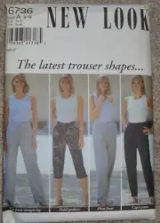 New Look Pattern 6736 Women's Pants Size 8-18