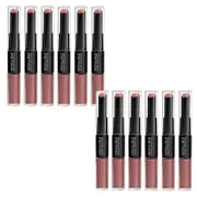 12x L'Oreal Paris Infallible 2 Step Lipstick 5.7ml 312 Incessant