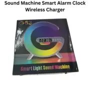 Sound Machine Smart Alarm Clock Wireless Charger Bluetooth Speaker Night Light