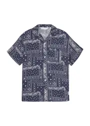 Palm Angels Kids Astro Paisley-print Rayon Shirt - Navy - 10YR (10 Years) 10YR (10 years)