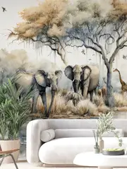 Autumn Forest Animals Removable Wall Mural ANM065