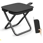 Compact Fold-Up Chair Stool Outdoor Biker Equipment, 250-lb. Capacity