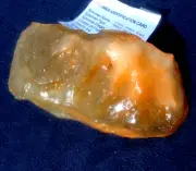 Libyan Desert Glass Meteorite Tektite impact specimen( 2300 crt) Nice Color