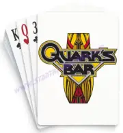 Star Trek: Deep Space Nine PLAYING CARDS Deck Quark's Bar Logo SEALED in Box!
