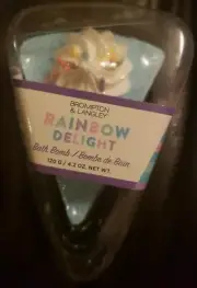 Brompton and Langley Rainbow Delight Slice of Cake Pie Bath Bomb