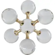 A&B Home 70365-SA Molecular Clear/Gold Décor