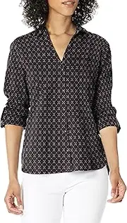 [JAG] Jeans Womens Adley Long Sleeve Button Up Shirt Long Sleeve Button Down Shirt