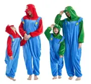 Super Mario Bros Onesie Luigi Mario Costume Kigurumi Pajamas Party