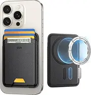 [ESR] for MagSafe Wallet, 5-Card Holder, iPhone Wallet with 3,200 g Magnetic Strength, Vegan Leather, Magnetic Wallet for iPhone, for iPhone 16/15/14/13/12 Series, Not for 13/12 Mini, Black