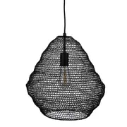 Lara Black Mesh Basket Pendant Light