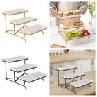 Tiered Serving Tray 3 Tier Rectangular Serving Platter Stand