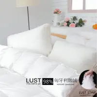 在飛比找momo購物網優惠-【Lust 生活寢具】《98D鵝絨被匈牙利產5X7呎 1公斤