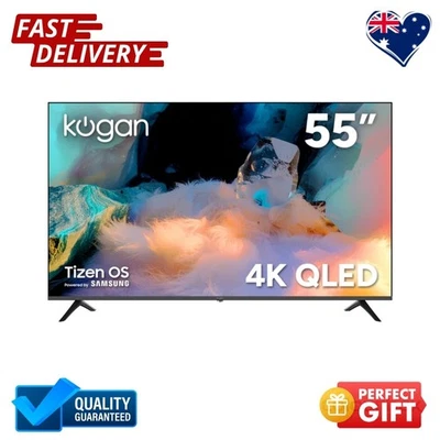 Kogan 55" QLED 4K T97Q Tizen Smart TV Samsung TV Plus Built in HDR AU Stock