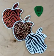 ANIMALS Apple Logo Inspired Stickers. CUSTOM ART DESIGN