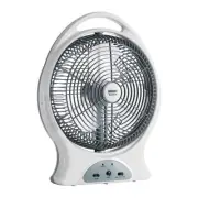LUDGER 12" Rechargeable Fan with LED Lights (EL-8212F), Portable, Long Batter...