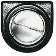 Under Dash Louvered Air Vent Assembly for 2.5" Duct Hose - Black