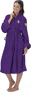 NORTHWEST The Company Official NFL Minnesota Vikings S/M Silk Touch Bath Robe with Number, Purple, 25" x 47", Purple, Small-Medium
