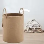 Storage Organization Basket Woven Laundry Hamper for Organizer Pantry Home