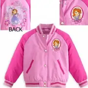 Disney SOFIA the First Princess Varsity Jacket Sz 7-8 9-10 Disney Store Excl New