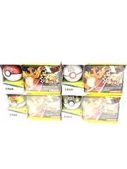 4x Pokemon TCG Fall 2021 Collectors Chest Tin Lunchbox Poke Ball 8 Booster Packs