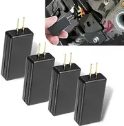 Nomocale 4 PCS Car Airbag Testing Tool, Waterproof Vehicle SRS Fault Repair Simulator, Repair Detector Instrument, Universal Automotive SRS Diagnostic Alarm Accessories for Car Truck SUV (Black)