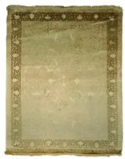 6x9 Plush Soft Raised Viscose Pile Wool & Silk Transitional Rug B-78842