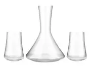 Crystalex 31B23/SET Xtra 3-pcs Water Set, Decanter 47.3 oz + 2 Tumbler 13.5 oz