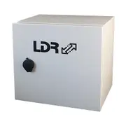 LDR Outdoor Hub, Weather Proof IP55, Mains Power Input, 8 Port PoE Switch, 2 SFP Ports, AC220V Input, 280x200x260mm, White