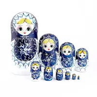 在飛比找蝦皮購物優惠-【蝦皮最低價】手工木質俄羅斯套娃10層中國風兒童玩具女生可愛