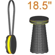 Real-original Padded 18.5" Mini-Max Stool. Portable Retractable Telescopic Seat.