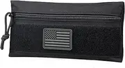 Tactical Tool Zipper Pouch, Bag Insert EDC Organizer Utility Admin Storage Pocket Accessories Snack Pouch with Hook Backing for MK3 MK4 Chest Rig