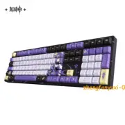 Genshin Impact Ke Qing RGB JDA Key Cap TTC Axis body Mechanical Keyboard 107Keys