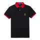 【RALPH LAUREN】RL POLO 經典刺繡小馬短袖POLO衫 上衣-黑色(CUSTOM SLIM FIT/精選舒適/平輸品)