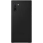 Samsung Galaxy Note 10 Leather Cover Case - Black