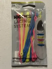 Hickies Original Lacing System Elastic Tieless Unisex One Size Neon Shoelaces