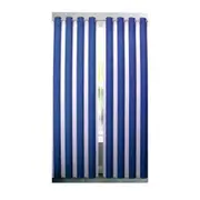 Pair of Sunout Striped Eyelet Curtains 140 x 223cm each