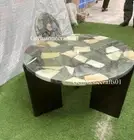 Terrazzo Table Top, Stone Coffee Table Top, Centerpiece Round Table Decor