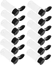 GANAZONO 12Pcs Spice Storage Bottles with Caps Multipurpose Seasoning Jars for Condiments Moisture and Light Resistant Kitchen Containers