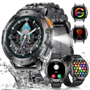 Smart Watches for Men(3 Straps),1,43'' AMOLED Military Smart Watch for Men wi...