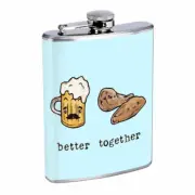 Better Together Em9 Flask 8oz Stainless Steel Hip Drinking Whiskey