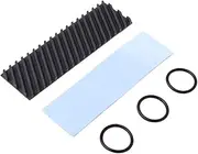 Angoily Heat Sink Laptop Cooler Copper Heating Sink Cooler Fin Metal Heating Sink Computer Accessory Black Graphene Coating