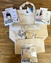 BLANK Canvas Sturdy TOTE LUNCH MARKET BAGS OR TABLE RUNNER U- PICK