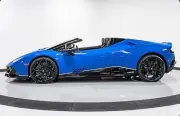1:18 MR LAMBORGHINI HURACAN EVO BLUE SPYDER LE MANS No H&H BBR D&G AMALGAM 04/60