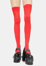 Cherry Angel Of Mine Sheer Thigh Highs