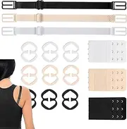 [Generic] Bra Strap Clips | Girls Elastic Racerback Bra Strap Clip, Cleavage Control Bra Straps Clip for Dresses, Evening Gowns, Shirts